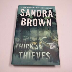 Sandra Brown Thick As Thieves Novel Book‎ Thriller Mystery Hardcover